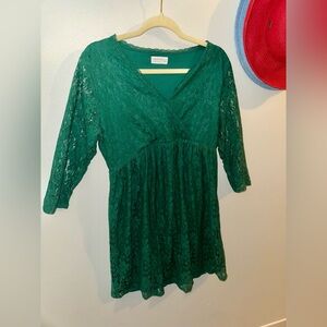 Maurice’s Lace Emerald Green Maternity Dress